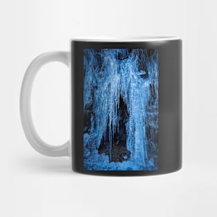 Icicles on mountain wall Mug